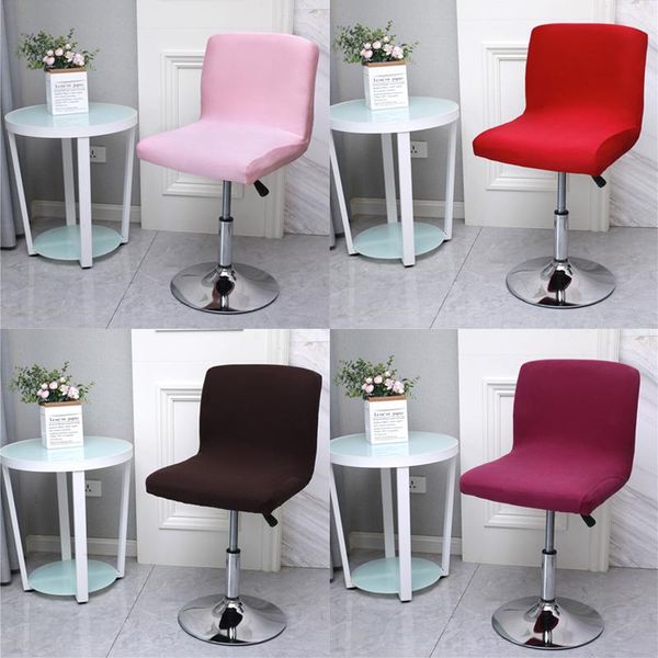 

chair covers 1pc soft stretch low back slipover spandex seat case bar stool cover