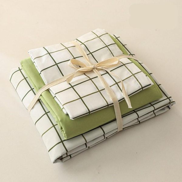 

bedding sets comfortable printed duvetcover twin full  king bedclothes flat sheet pillowcase washed cotton 3/4pcs dormitory