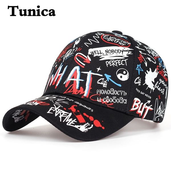 

new what graffiti baseball cap hip hop tide hat summer travel shade caps men women outdoor sports casual hats snapback gorr, Black;white