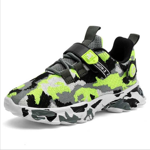 

athletic & outdoor 2021 fall children's shoes breathable sneakers for boys lightweight kids soft bottom running shoe temperamen, Black