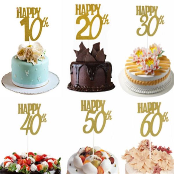 

party decoration 10 20 30 40 50 60 happy birthday cake er wedding decorating supplies for decors adult