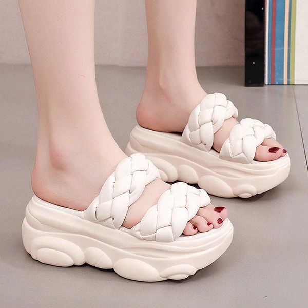 

slippers low shoes fabric pvc rome hoof heels basic pu, Black