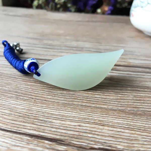 

lockets h36#hetian yuqing white jade pendant qinghai material pale, Silver