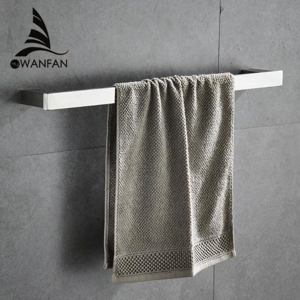 

towel racks 1 set wall mounted 60cm single bar holder hooks restroom rack bathroom accessories hardware fitting 610010