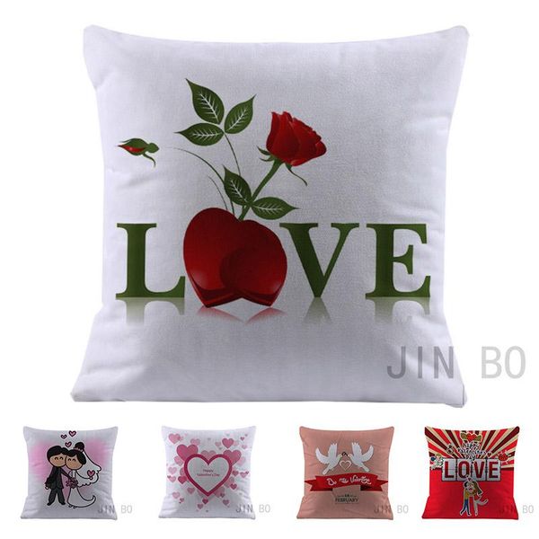 

cushion/decorative pillow valentine's day love cartoon character 45*45cm square case cushion cover el office bar car sofa covers
