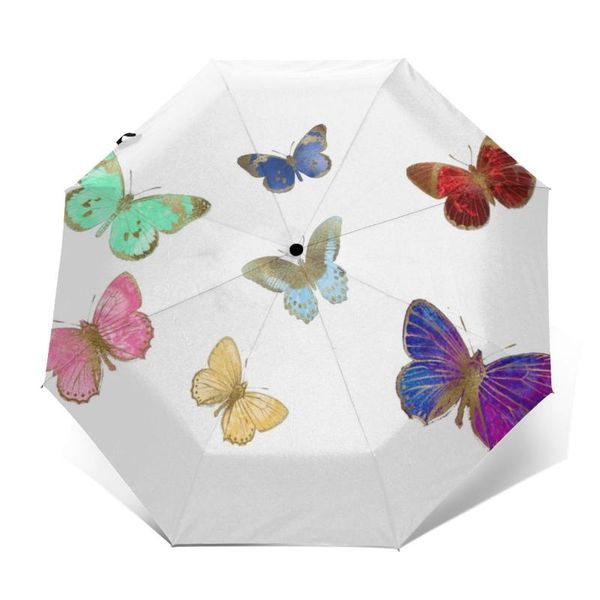 

umbrellas butterfly umbrella unique waterproof auto print lightweight travel