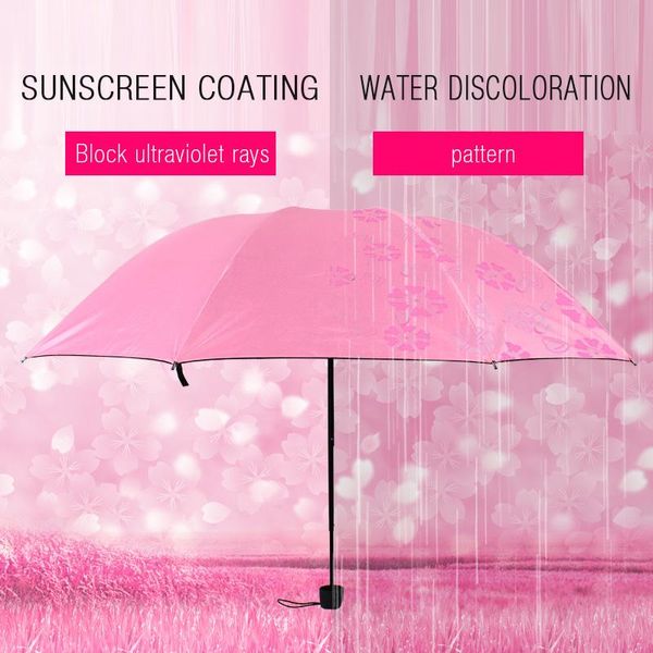 

umbrellas shading and raining umbrella rain or shine dual purpose defence ultraviolet rays fold sunshade woman small fresh