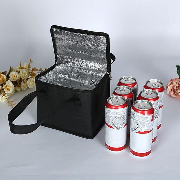 

storage bags portable thermal waterproof thicken drink ice pack folding picnic lunch cooler bag for bottle fresh keeping insulation