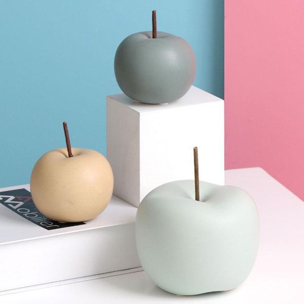 

decorative objects & figurines nordic style simple ceramic apple decoration modern tablestatue craft gift home accessories