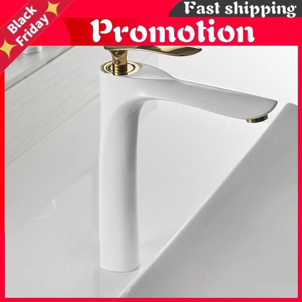 

basin faucets cold and single hole mixer tap black white gold for bathroom sink taps 20055-1