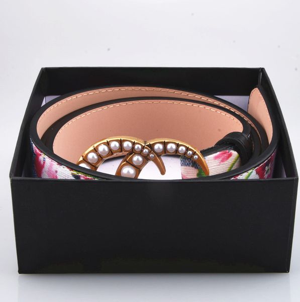 

flower men belt with box designer bottom leather women belt 52jh, Black;brown