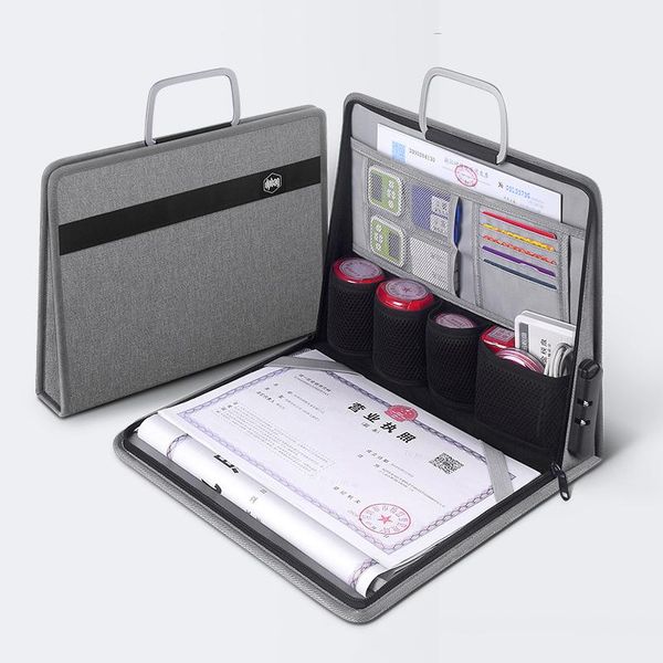 

storage bags large document bag portable official seal organizer file folder essential oil pouch travel passport briefcase accessorie