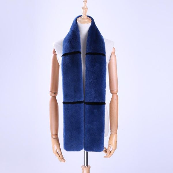 

scarves arrival 160cm long ear neck warmer super nice rex fur shawl russian real fluffy scarf for winter full pelt, Blue;gray
