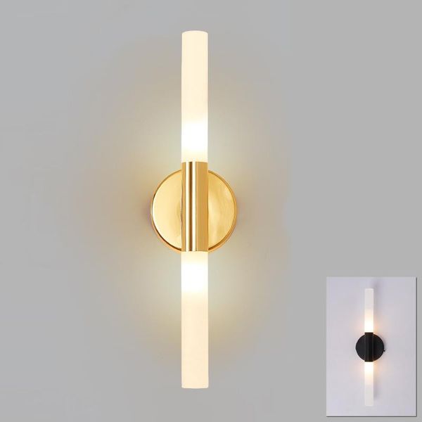 

modern metal tube lamp led wall bedroom corridor bathroom living room