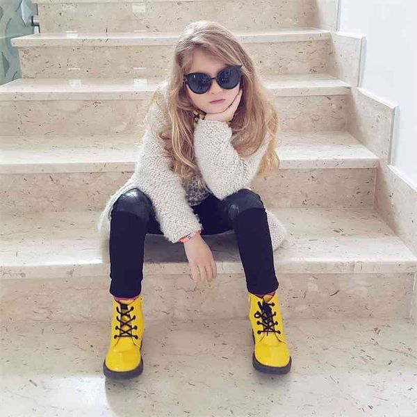 

toddler girl pretty solid side zipper martin boots 210528, Black;grey