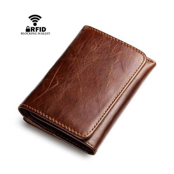 

wallets rfidluxury men's wallet genuine leather men slim card holder solid coin purses business purse male, Red;black