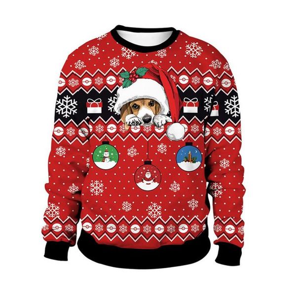 

men's sweaters men women funny christmas sweater hilarious xmas ugly jumpers couple pullover autumn crewneck sweatshirt, White;black