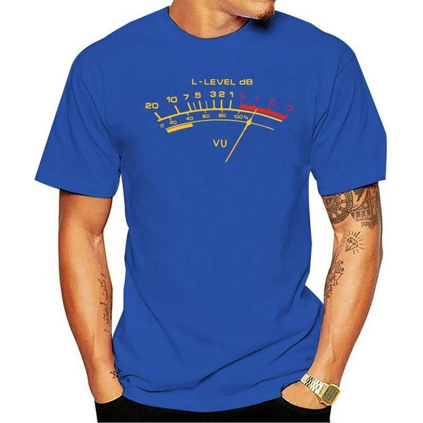 

men's t-shirts vu meter sound engineer analog tee t shirt black t-shirt m xl 2xl 3xl for men women tshirt s-5xl size 11 colors, White;black