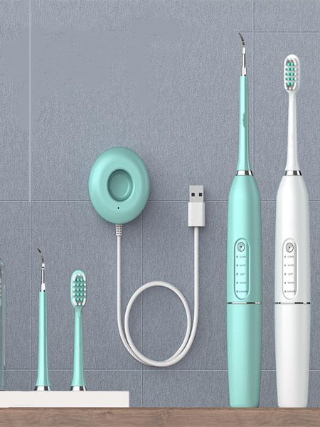 

smart electric toothbrush wireless charging touch switch ultrasonic dental scaler to remove yellow tartar soft