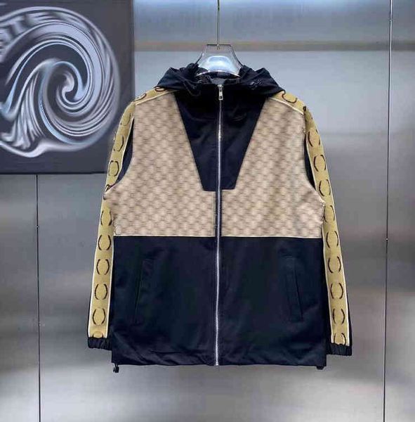 

men's jackets hooded windbreaker fashion casual printed outdoor sports 1jzd, Black;brown