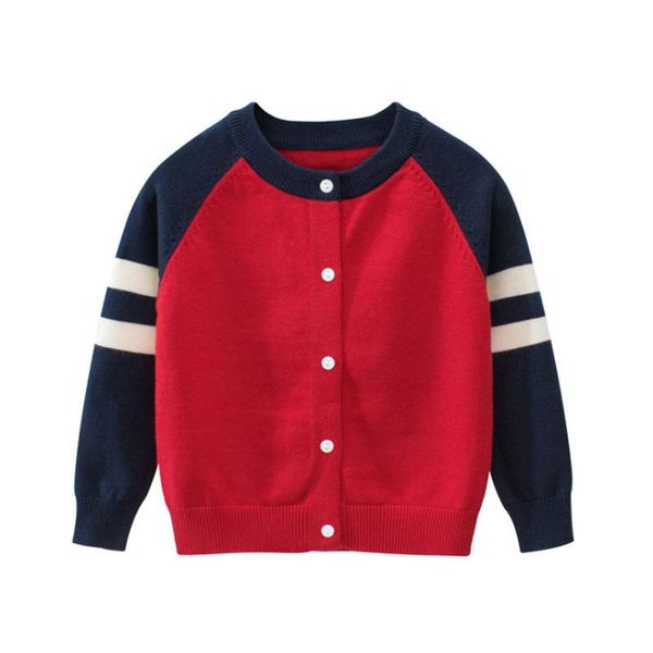 

cardigan kids knitted sweaters for boys autumn warm children's school clothing baby jackets casual coats, Blue