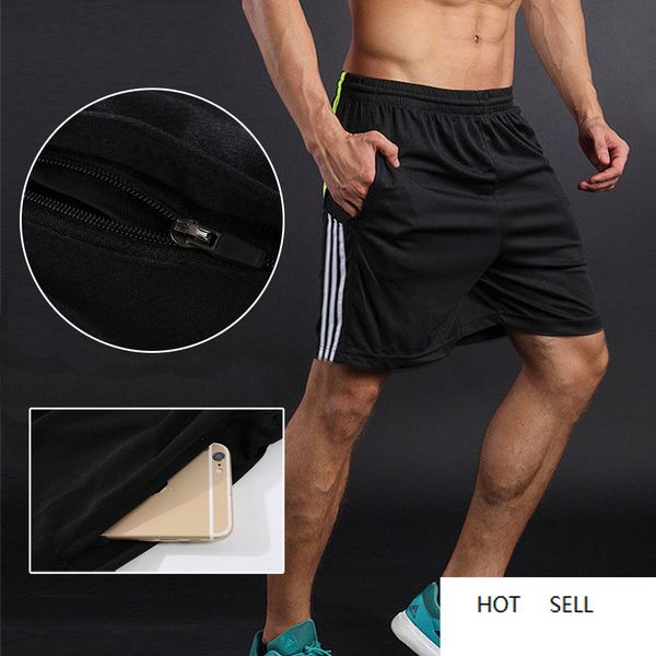 

new summer men sport running jogging fitness racing soccer training track and field shorts athletics short, Black;blue