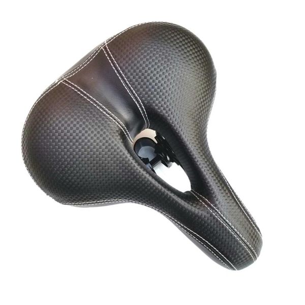 

bike saddles soft saddle thicken wide seat cycling mtb mountain road accessories (black)