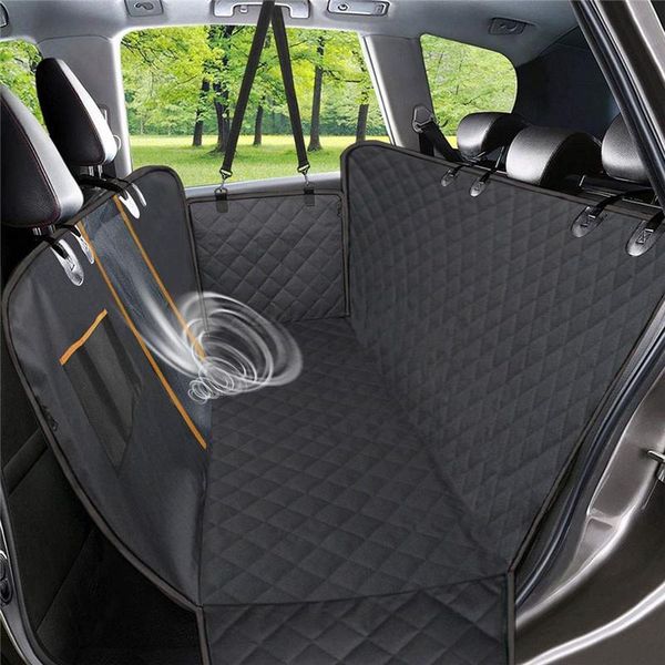 

kennels & pens car supplies dog seat cover waterproof pet with mesh visual window belt opening storage pockets 147 x 137