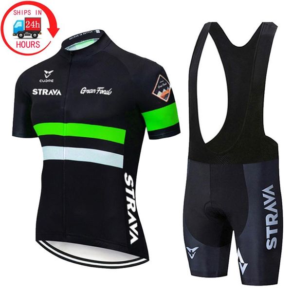 

racing sets 2021 strava cycling clothing bike uniform summer jersey set road mtb bicycle jerseys wear breathable, Black;blue
