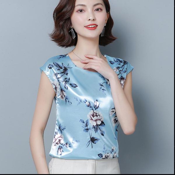 

korean fashion silk satin womens shirt flower batwing sleeve white plus size xxxl 4xl blusas femininas elegante