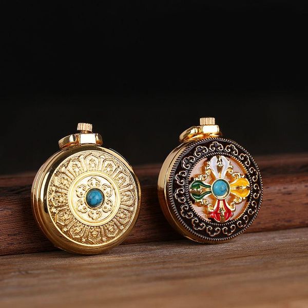 

chains the round lotus gawu box pendant can be opened portable amulet shurangama mantra men and women personality necklace, Silver