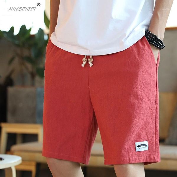 

men's shorts pure cotton casual capris male students loose large underpants summer thin beach pants trend, White;black