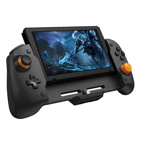 Anahtar el kontrolörü için Grip Gamepad Çift Motor Titreşim Dahili 6 eksenli Girro Oyunu Joystick Denetleyicileri Joysticks