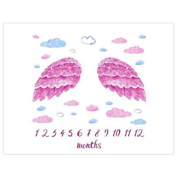 

blankets & swaddling infants born monthly growth pography baby milestone purple blanket background props