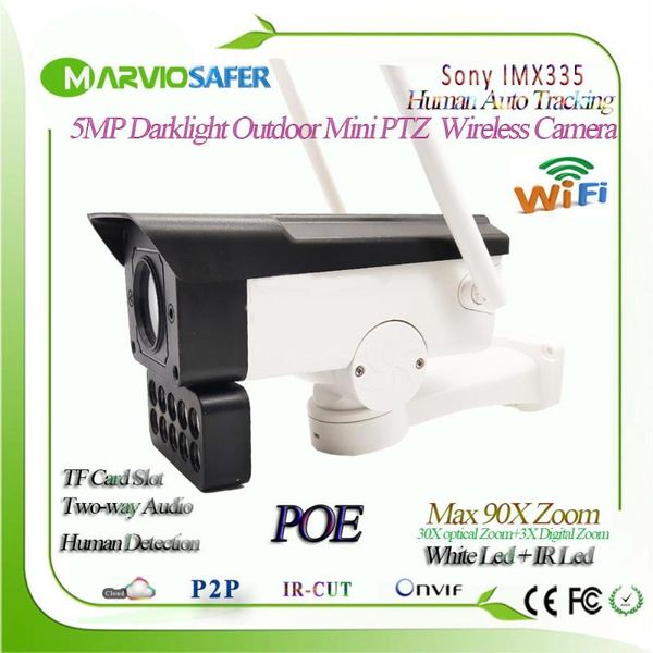 

h.265 outdoor 30x optical zoom ptz wifi ip network camera, cctv security camara, human tracking onvif rtsp audio cameras