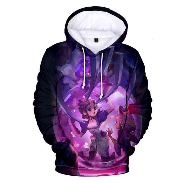 

women's hoodies & sweatshirts aikooki identity v 3d hoodies man/woman fashion harajuku style anime print male tgxs, Black
