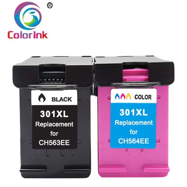 Coloink 301xl Cartridge, совместимый с 301 XL Ink Envy 4500 Deskjet 2630 2540 2510 1000 1050 ПРИНТЕР -картриджи