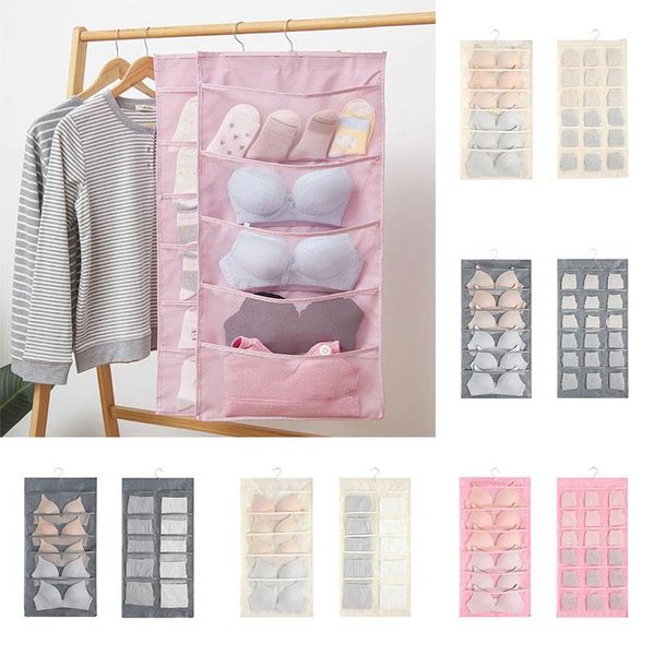 

wardrobe storage hanging bag underwear fabric multi-layer clothes physical hangin boxes & bins