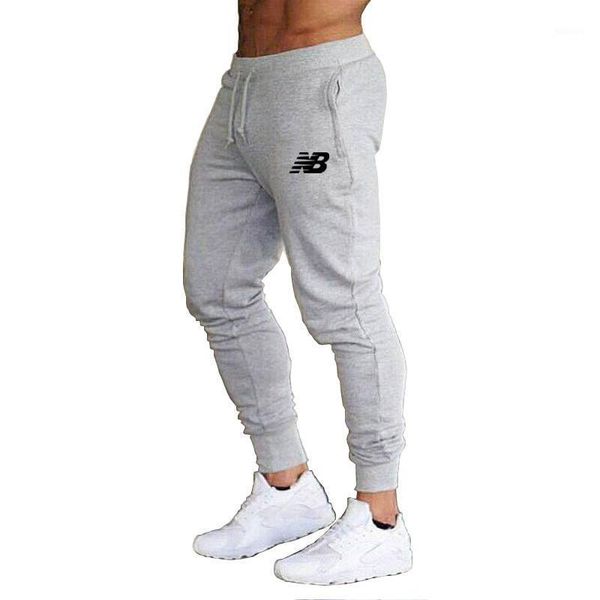 

men's pants 2021 fashion quick-drying casual fitness running sports trousers slim feet, Black