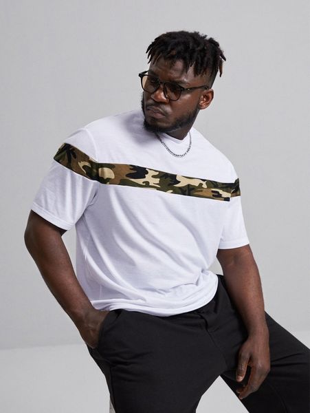 

men camo panel w2ob#, White;black