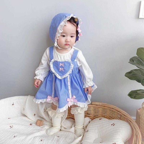 

baby girl lolita dresses infant spain princess dress spring girls 1st birthday christening party frock toddler boutique clothes 210615, Red;yellow