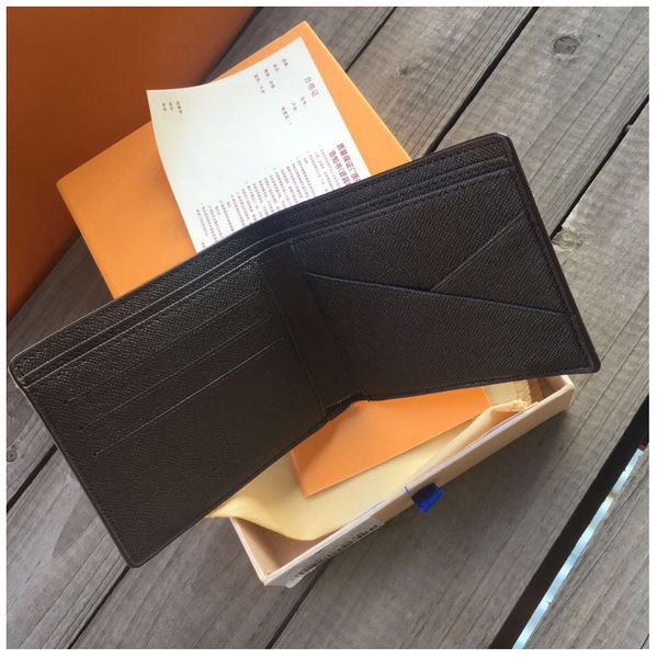 

2021 paris fashion style men women short bifold wallet coin pouch lady leather mini wallets purse with serial number box dust bag, Red;black