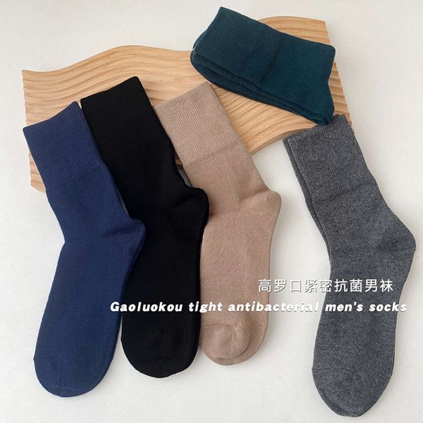 

autumn winter high tight men's medium socks, Black