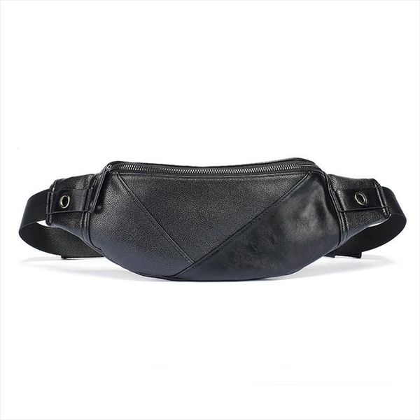 

waist bag for women amp men waterproof pu shoulder bags fashion black fanny pack casual travel boys chest