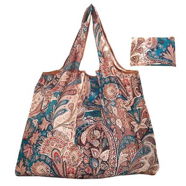 

storage bags big size thick shopping bag lightweight reusable portable oxford tote grocery foldable bolsa plegable