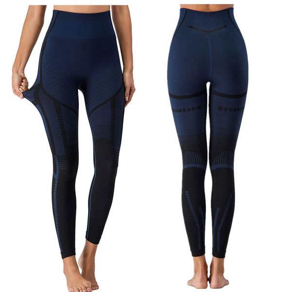 

women's leggings women pants high waist workout seamless sport fitness running trousers, Black