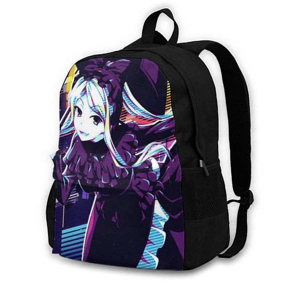 

backpack overlord ainz backpacks picnic tourist breathable pretty polyester bags