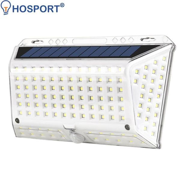 

solar lamps 142led wall light outdoor waterproof 4-sided human body motion sensor induction lamp street garden lighting
