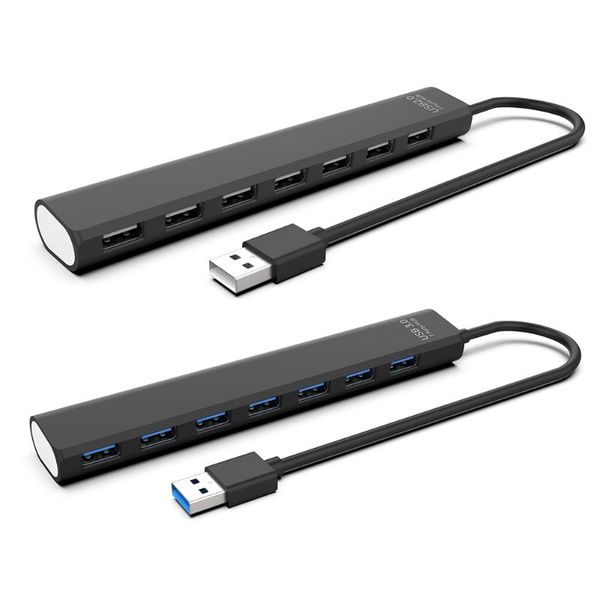

2.0/3.0 hub dock adapter multi usb splitter 5gbps 7 ports expander hubs