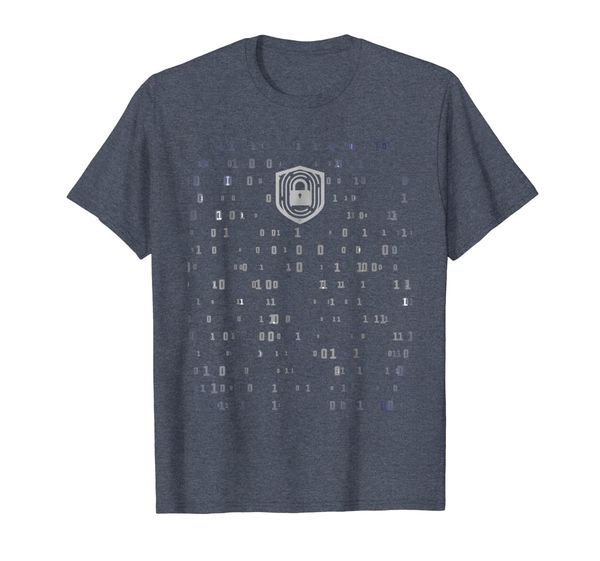 

protect data - abstract encryption tshirt, White;black